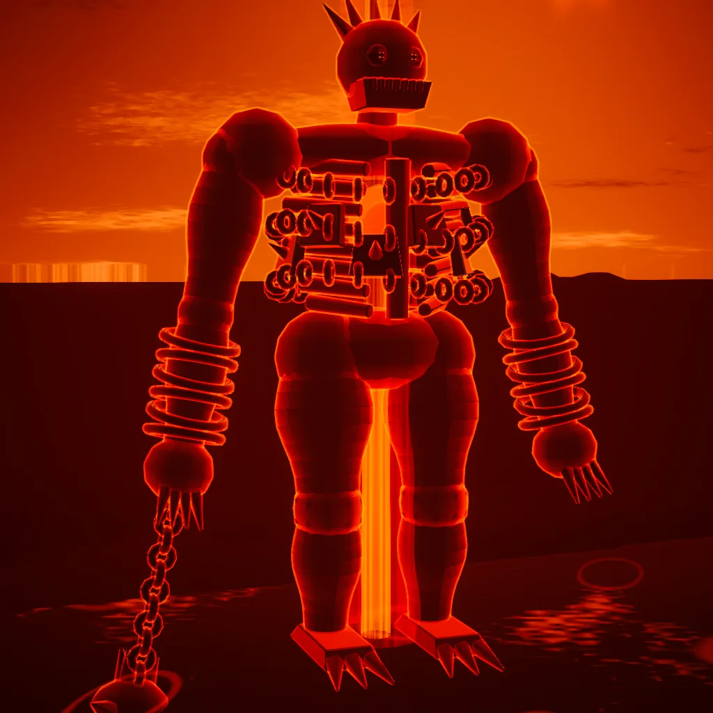 Skarneth the Chain Colossus, a giant fiend wrapped in heavy chains