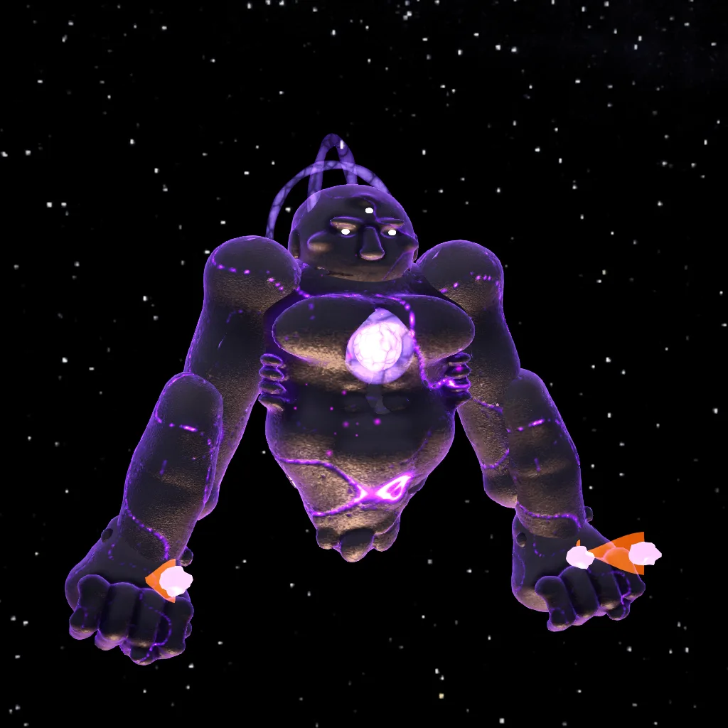 The Void Weaver, a dark celestial opening glowing rifts in space